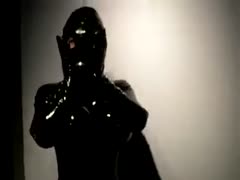 My breasty white bitch's bizarre and amazing latex outfit